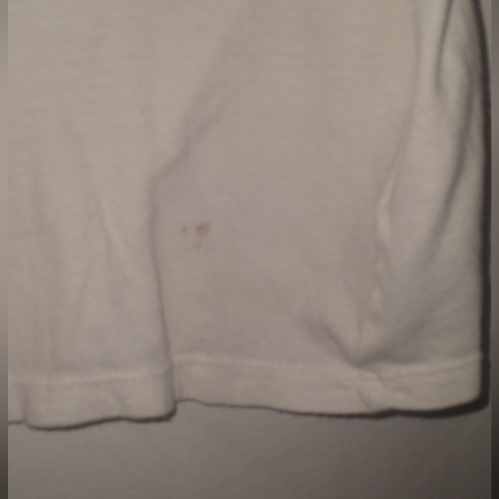 Zadig & Voltaire White Tee with Black Trim and Red Wing Motif Size Large - Picture 4 of 6